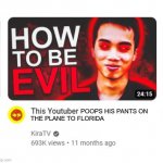 Its Stinks | POOPS HIS PANTS ON 
THE PLANE TO FLORIDA | image tagged in this youtuber,funny,thumbnail,zamn | made w/ Imgflip meme maker