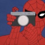 Spiderman taking pictures