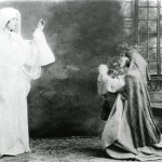 nun and girl begging