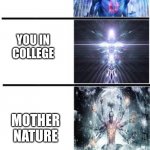 ME AND THE TITAN SDF ARE THE SMARTEST THINGS IN THE UNIVERSE HAHAHAHAHA | YOU; YOUR FRIEND; YOUR MOM; YOUR DAD; YOUR TEACHER; YOU IN COLLEGE; MOTHER NATURE; THE UNIVERSE; ME; THE TITAN SDF | image tagged in expanding brain 10 panel | made w/ Imgflip meme maker
