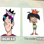 Melvin is the new Jughead Jones | JUGHEAD; JUGHEAD | image tagged in the cooler daniel,riverdale,harvey street kids,harvey girls forever | made w/ Imgflip meme maker