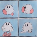 Kirby Ain't Likin Those Shoes meme