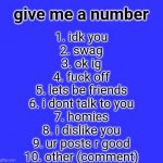 give me a number meme
