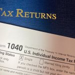 Tax Returns with Portfolio, IRS form 1040 and Cash meme