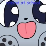 New Cat template just dropped | when see my freind at school | image tagged in funny cat memes | made w/ Imgflip meme maker