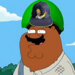 Black Peter Griffin as Homer Simpson