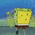 Spongebob Running Away GIF Template