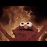Elmo burning the world meme