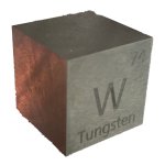 Tungsten cube (from luciteria 1in