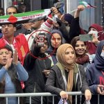 Pro Hamas Protest NYC with Swastika