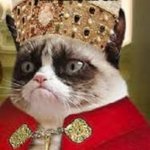 grumpy catholic | HE WAS THE LEADER OF. "CAT"HOLIC | image tagged in grumpy catholic | made w/ Imgflip meme maker