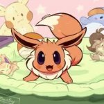 Amber the Eevee (Short Gif1) GIF Template