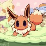 Amber the Eevee (Short Gif2) GIF Template