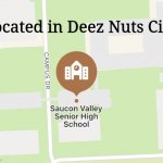 Sawcon High School | Located in Deez Nuts City | image tagged in sawcon school,memes,puns | made w/ Imgflip meme maker