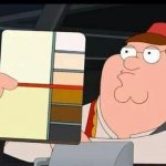 Family guy color chart