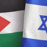 Hamas and Israel Flags