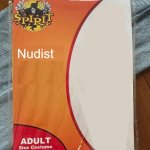 nudist costume | Nudist | image tagged in spirit halloween | made w/ Imgflip meme maker
