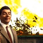 Mr bean explosion pic