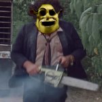 Happy Halloween! Now get out of my swamp! | image tagged in leatherface/original timeline the texas chainsaw massacre wiki | made w/ Imgflip meme maker