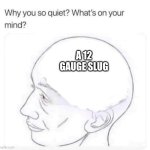 What's on your mind? | A 12 GAUGE SLUG | image tagged in what's on your mind | made w/ Imgflip meme maker
