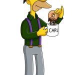 Lenny Coffee Mug Doughnut Simpsons Transparent Background