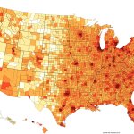 US population density by county JPP