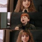 Ron and Hermione template