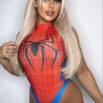 spider-girl, but sexy and blonde