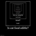 Is cat food edible
