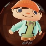 Animal Crossing fisheye smile template