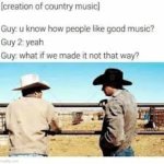 Creation of country music
