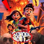 Disney new movie leaked! | image tagged in disney pixar school shooting | made w/ Imgflip meme maker