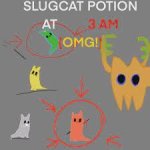 Slug cat potion (drawn by enot)