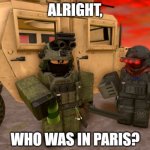 Who was in Paris