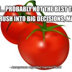 No big decisions