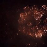White Fireworks GIF Template