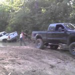 Ford pulling chevy