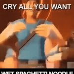 Have you ever been beaten by a | WET SPAGHETTI NOODLE | image tagged in gifs,tf2,spaghetti | made w/ Imgflip video-to-gif maker