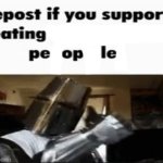 Repost if you support eating people