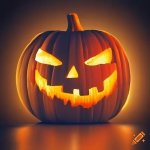 Scary pumpkin template