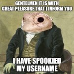 spoopy frog my dudes meme