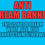 Anti Dream Banner