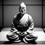 Samurai Buddha Zen Master Roshi