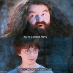 You’re a Harry wizard | YOU’RE A HAIRY WIZARD | image tagged in you're a wizard harry,harry potter,memes,meme | made w/ Imgflip meme maker