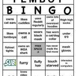 Femboy Bingo template