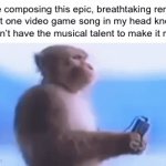 Monkey listening to music : r/MemeTemplatesOfficial