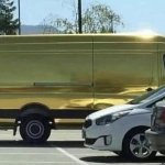 Gold Delivery Van