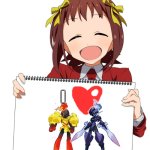 The Anime girl of wisdom is a Huge fan of Armarouge and Ceruledge | I | image tagged in anime girl holding sign | made w/ Imgflip meme maker