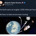 Earth spins