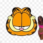 Garfield Likes Seeing a Bikini Girl | image tagged in garfield,bikini,bikini girls,girls,girl,bikini week | made w/ Imgflip meme maker